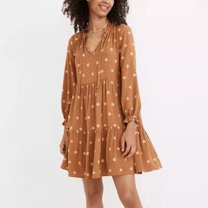 Madewell tiered dress M NWT
